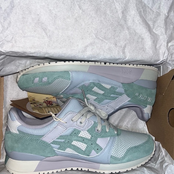 Asics GEL-LYTE III OG Light Sage / Slate Grey Sneakers Green MEN - Picture 3 of 7